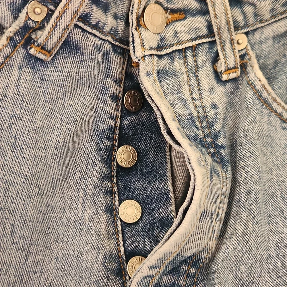 Vintage Guess by Marciano USA Acid Wash Mom Jeans High Rise Tapered Leg 30 Long - Picture 12 of 14